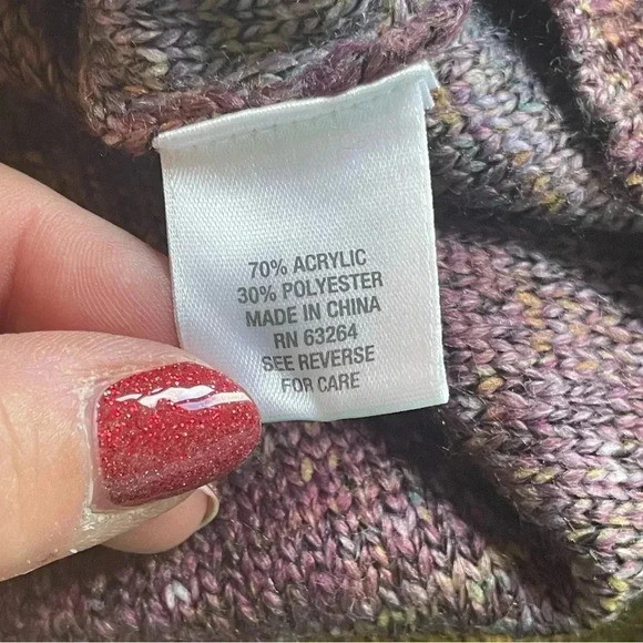 db Established 1962 Women’s Plus Rainbow Striped Sweater 3X Rounded  3/4 Sleeve - Picture 6 of 10